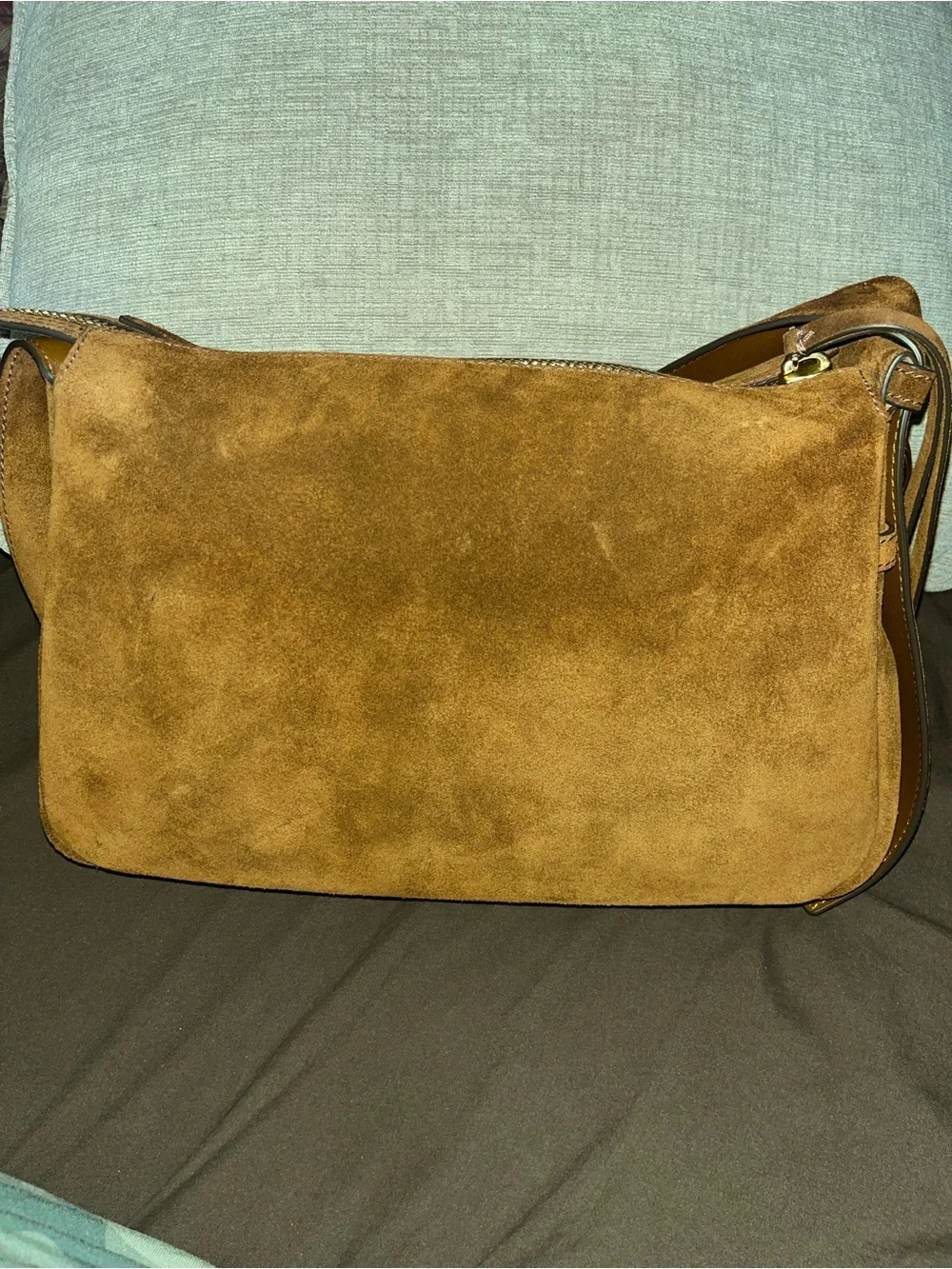 Tory Burch Romy Suede Shoulder Bag - Picture 2 of 4